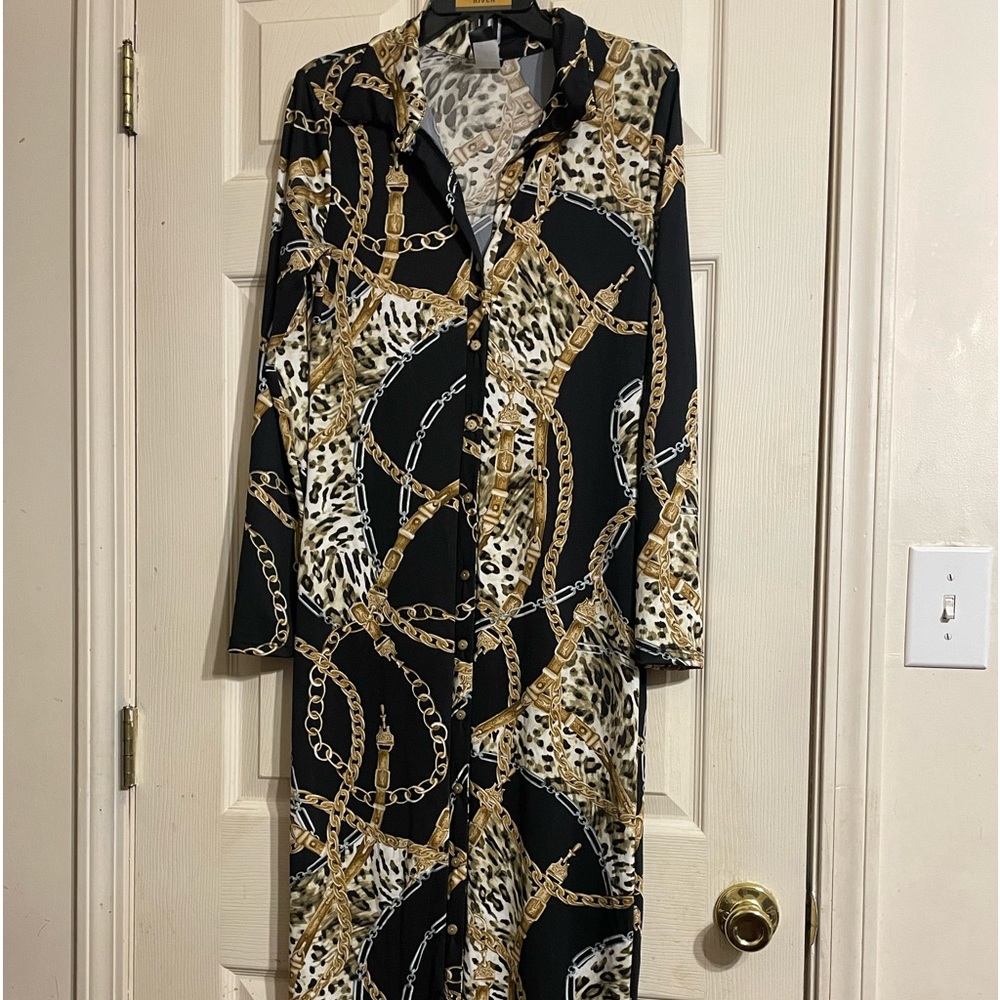 Boutique style king animal print dress; new without tags
